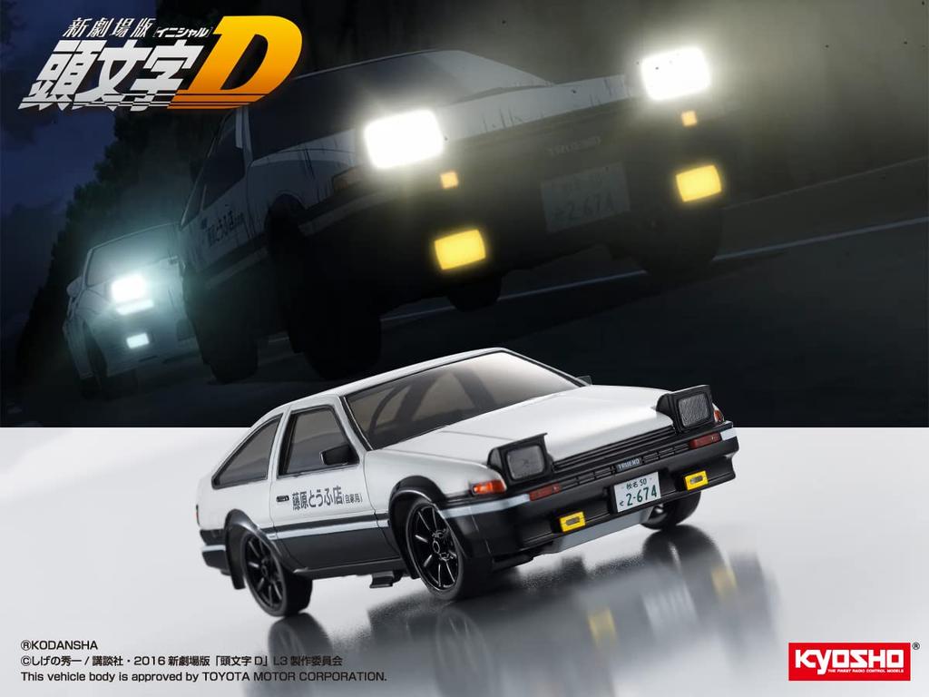 Kyosho Egg 128 Scale RC First Minute Initial D Toyota Sprinter Trueno AE86