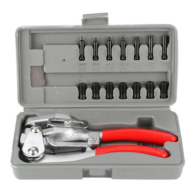16 Pezzi Pinze Multifunzione a Punzone Utensili Manuali per Metallo Ottone Gomma Cinturino Orologio Pelle Plastica