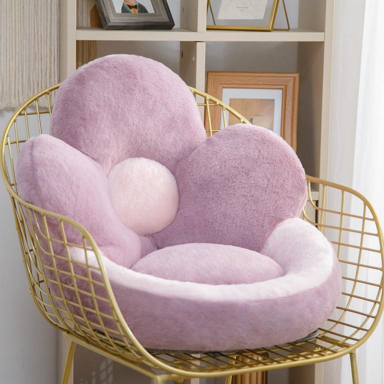 Superweiches Blumenkissen, Sitzkissen, gefülltes Plüschsofa, Innenboden, Heimstuhl, Winterdekor für Kinder, Mädchen, Liebhabergeschenk