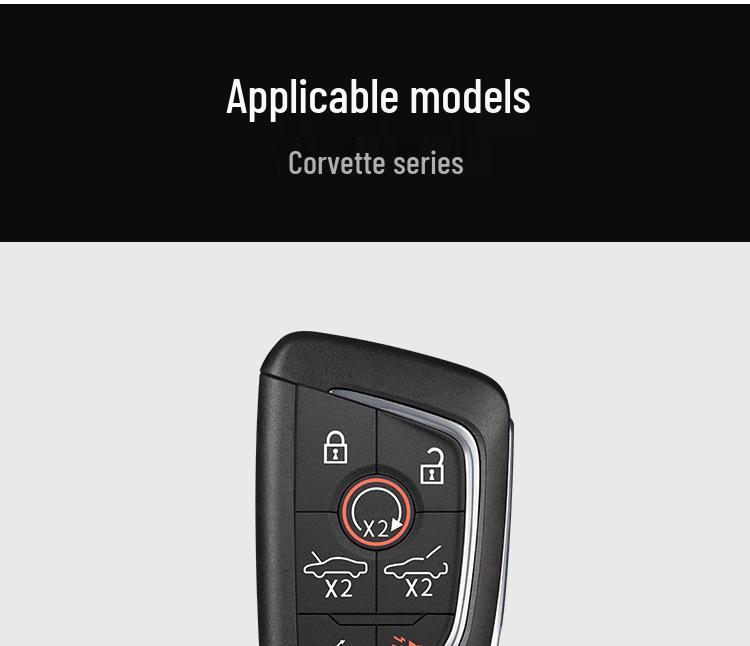 Real Carbon Fiber Corvette C8/C7 Key Case Protective Shell by T-carbon