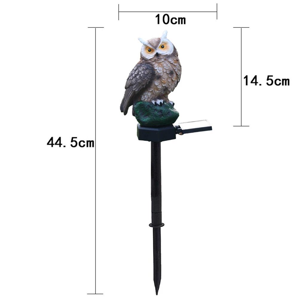 Lawn Ground Light Resin Macaw Ground Light IP55 Waterproof Garden Landscape Light 600MAH Solar Yard Lamp Vivid for Yard Garden