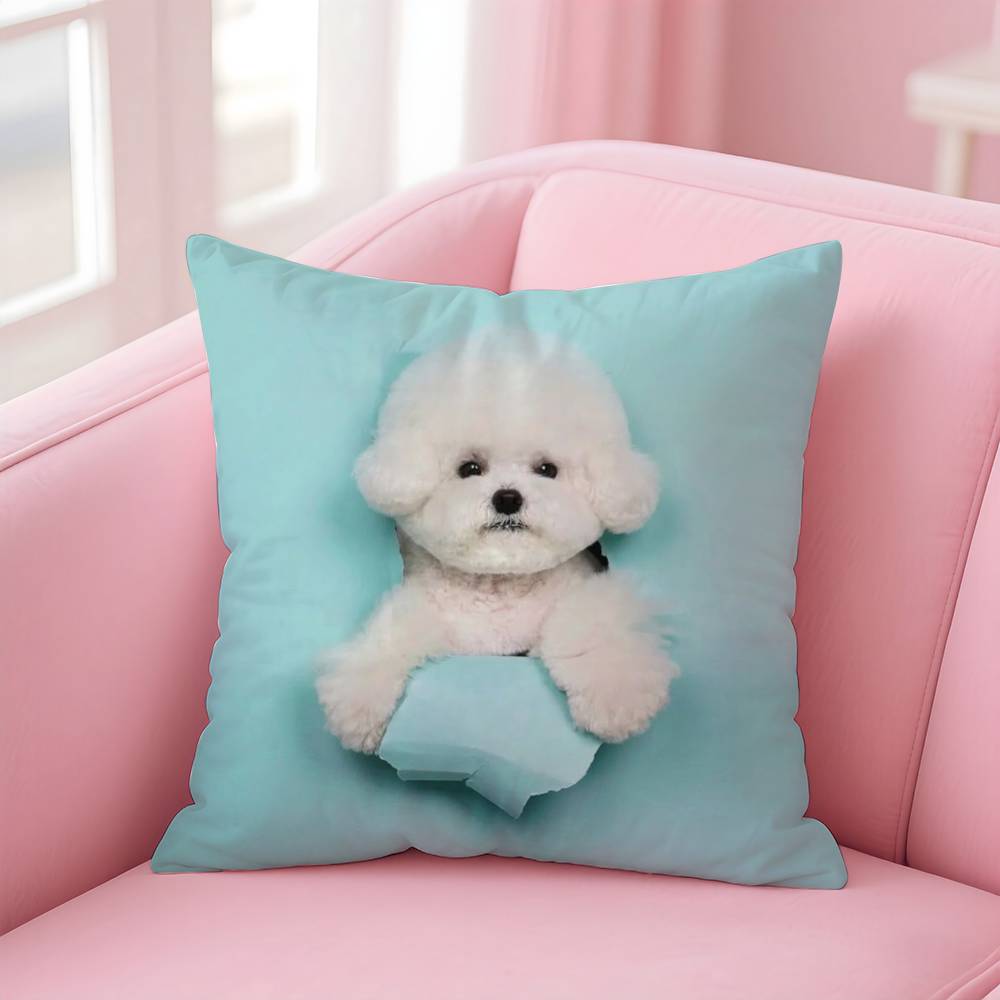 

Милый Непослушный Милый Кошки Собаки Наволочка с принтом наволочка гостиная диван чехол для подушки декор для спальни 16x16Inch