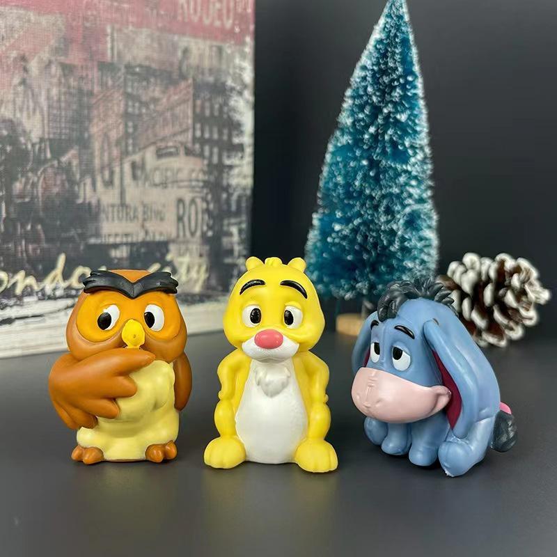 Winnie the Pooh and Friends: Tigger & Owl DIY Q Version Animal Figurines (10 Styles) - Gashapon Claw Machine Ornaments