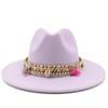 Fedora New 2023 Latest Monochrome Hat Gradient Fashion Blue Jazz Hat Fedora Double Sided Winter Hat