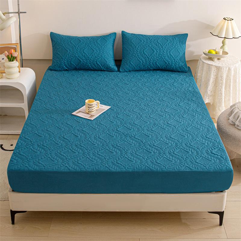 Waterproof Laminated Cotton Bed Hat Diaper Sheet Simmons Mattress Protector Non-slip Dust Bed Cover