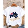 European Size [Australian Flag Print T-Shirt] Australian Flag Print Women's Short-Sleeved T-Shirt | Crew Neck, Casual Fashion, Micro-Elastic