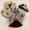 Giacca Cappotto Invernale per Cani con Stampa Orso e Cappuccio Moda Abbigliamento per Cani Cucciolo Piumino Addensato Cappotto per Gatti Barboncino Abbigliamento per Animali
