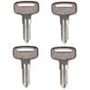ATV Ignition Key Blank 4 Pcs | Compatible with Polaris 22 23 27 28 Series Magnum Sportsman Trail Blazer Trail Boss Xplorer Replaces 4010321