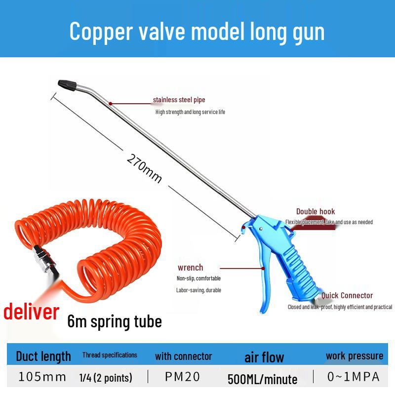 High-Pressure Air Blow Gun & Dust Removal Tool