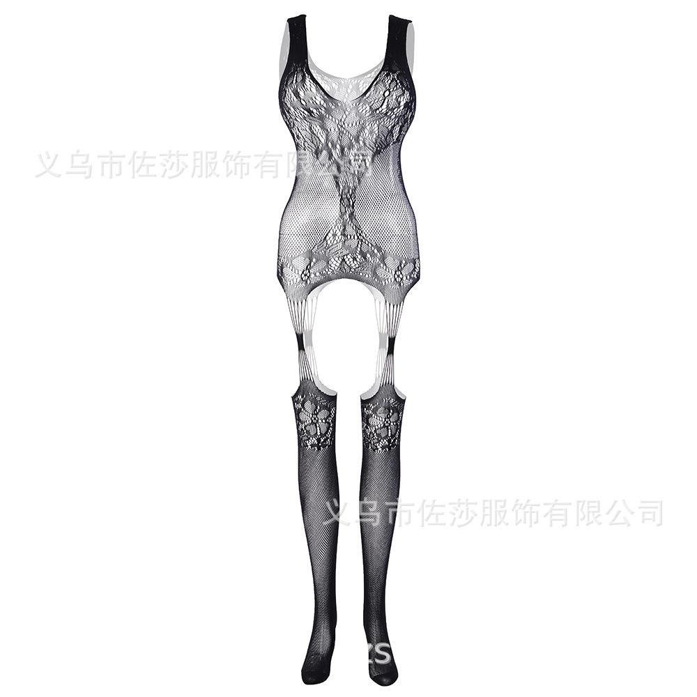 New sexy underwear suspender jacquard hollow sexy net socks net clothes 1