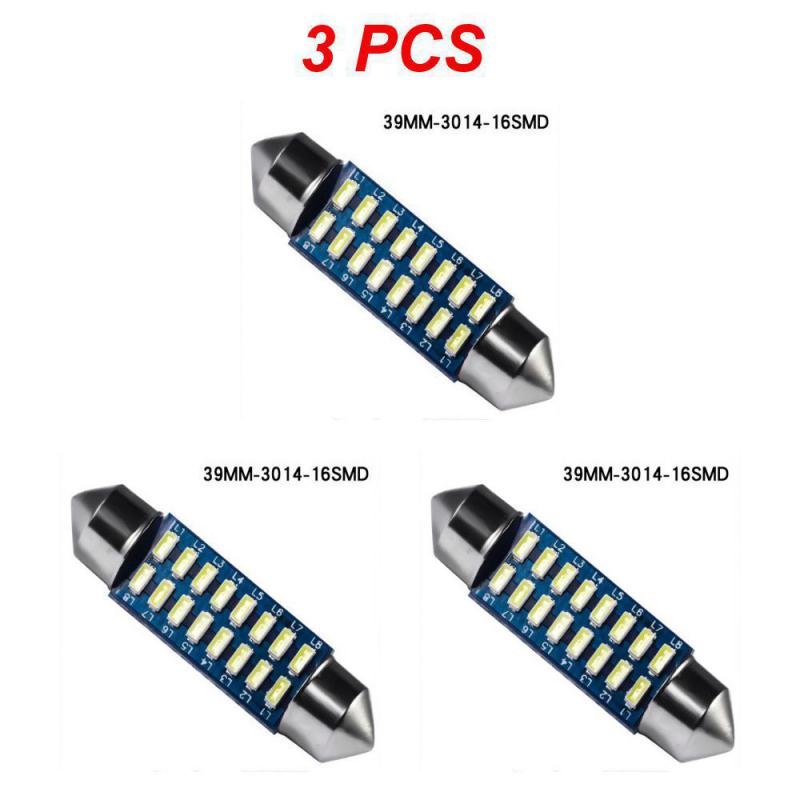 1/3/5PCS Festoon Car LED Interior Reading Light 4000K Warm White C5W C10W 31mm 36mm 39mm 41mm Auto Room Ceiling Dome Lamp 12V