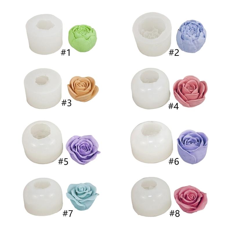 Silikonové formy na výrobky Opakovaně použitelné odlitky Epoxidové formy 3D výroba svíček Jemné silikonové DIY 3D ruční výrobky Roztomilé formy