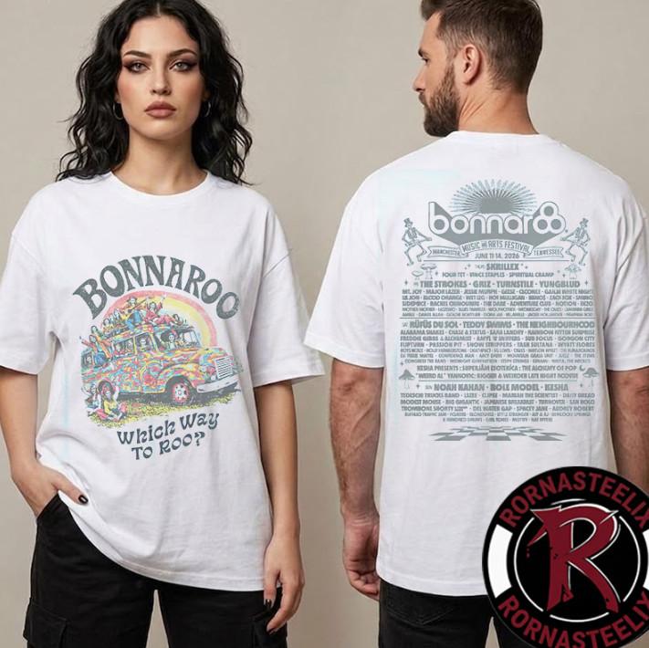 Bonnaroo Music And Arts Festival 2026 Skeleton Bus Unisex T-Shirt