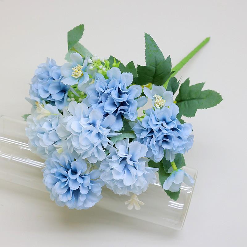 Artificial Hydrangea Bouquet Wedding Decor Home Styling Photo Props Silk Flower Arrangement In Multiple Colors