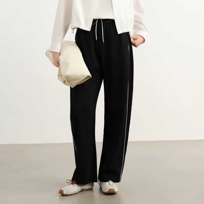 Elva' Island Women's Fall Petite Fashion Straight-Leg Casual Pants