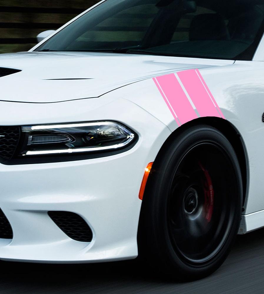 Premium Quality Hash Racing Stripe Decal For Car Truck Suv Fender Hood Bumper