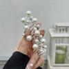 New Fashion Elastic Hair Band Women Pearl Spiral Rubber Band Bubble Braid Phone Cord Hair Tie Hair Band Hair Accessories