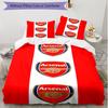 3pcs Duvet Cover Set (1*Duvet Cover + 2*Pillowcase, Without Core), Football team.C Print Soft All‑Season Bedding Set, Home Bedroom Decor Gift