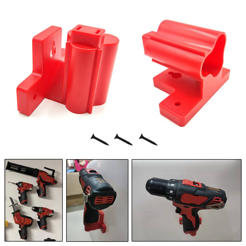 3pcs Tool Holder Mount For Milwaukee M12 Tool Hanger With Screws Tool Holder Can Be Fixed On The Wall Or Workbench Tools