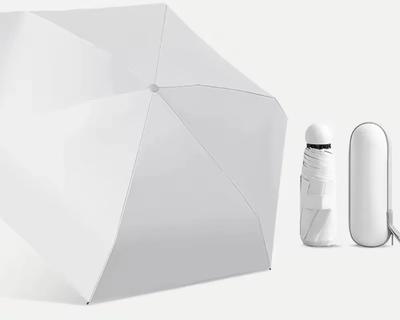 Ultralight and Compact Portable Capsule Umbrella UV Protection Umbrella Mini Five-fold Umbrella