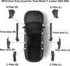 8Pcs For Tesla New Model Y Juniper 2025 2026 Front Rear Door Sill Protector Threshold Strip Anti-kick Guard Panel Waterproof Pad