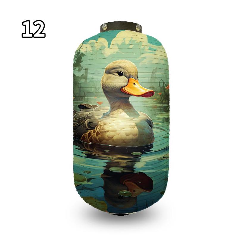 Antique Cartoon Duck Japanese Traditional Cloth Lanterns Restaurant Izakaya Cuisine Decor Advertising Sign Party Decor Lantern