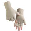 Student writing warm gloves autumn and winter half-finger gloves German velvet cationic men's and women's touch screen dew five-finger manicure