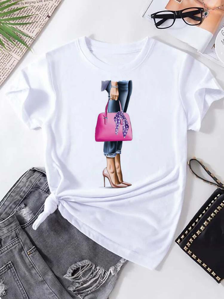 

Hot Sales Printed Female Tshirt Women Fashion Graphic Printed TShirt Harajuku Streetwear Short Sleeves Female Clothes Tops Tees S