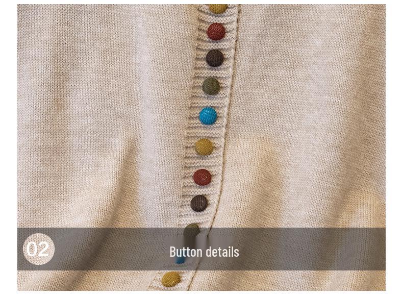 Retro Korean-Style Colorful Button Knit Vest for Women - Versatile and Stylish Spring Fashion