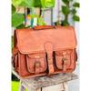 Handmade Men's Pring Leather Vintage Laptop Messenger Briefcase Bag Satchel