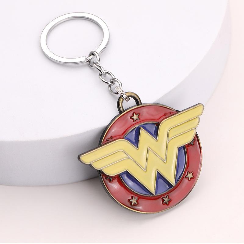 Spiderman cartoon anime keychain creative birthday gift car pendant alloy bag accessories cute doll key chains halloween