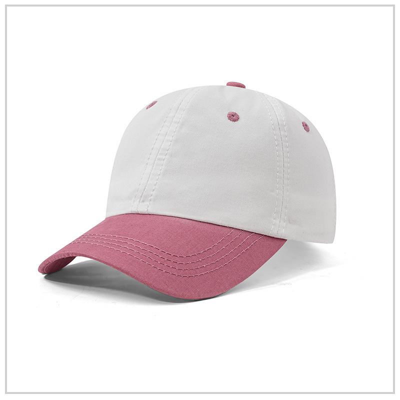 Customized Printed Children Pure Cotton Color Blocked Baseball Caps Breathable Soft Top Outdoor Sports Duck Tongue Hats For Kid