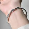 Korean Möbius Twist Bracelet: Women's High-End 2024 Design, Simple Wave-Inspired Ring.