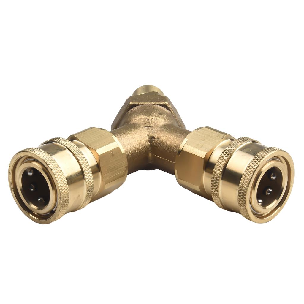 Three-way Converts Washer Tee Splitter Dual System For 4.0 GPM Splitter 4000 PSI Two Washing Machines High-pressure Washer