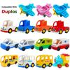 Duplo Children's DIY large size building blocks accessories car bricks compatible with Dupols parts truck aircraft toys
