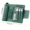 1Set 10Pcs Nail Clipper Set, Complete Set, Nail Files, Stainless Steel Ear Picks, Spoons, Portable Nail Kit Tools Bag