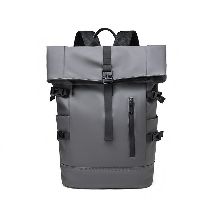 Schoolbag Commuter Premium Sense Roll Top Roll Port Large Capacity Travel Backpack 1011 Winter New Student Book Computer Backpack