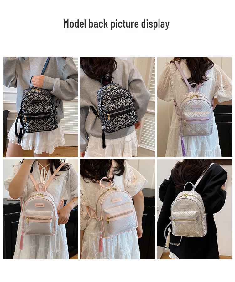 Damski Stylowy Plecak Jesień Zima 2025: Duża pojemność, casualowy nadruk, idealny na uczelnię i dojazdy