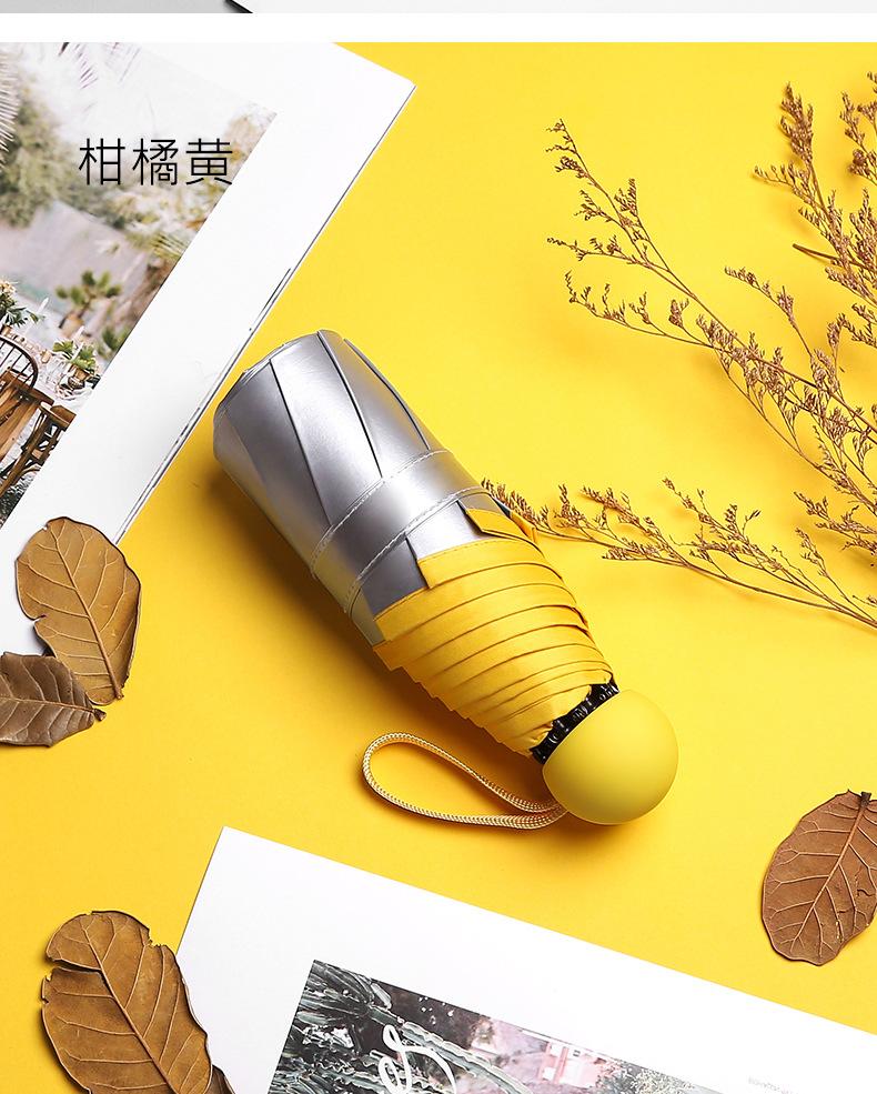 New three-fold simple and fashionable manual solid wood handle vinyl parasol sun umbrella unisex sun umbrella