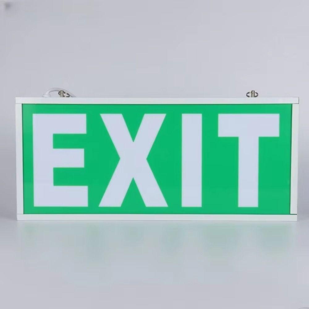 Commercial LED Emergency Sign Lamp Exit Sign Security Light 110-240V Neon Light  Mall