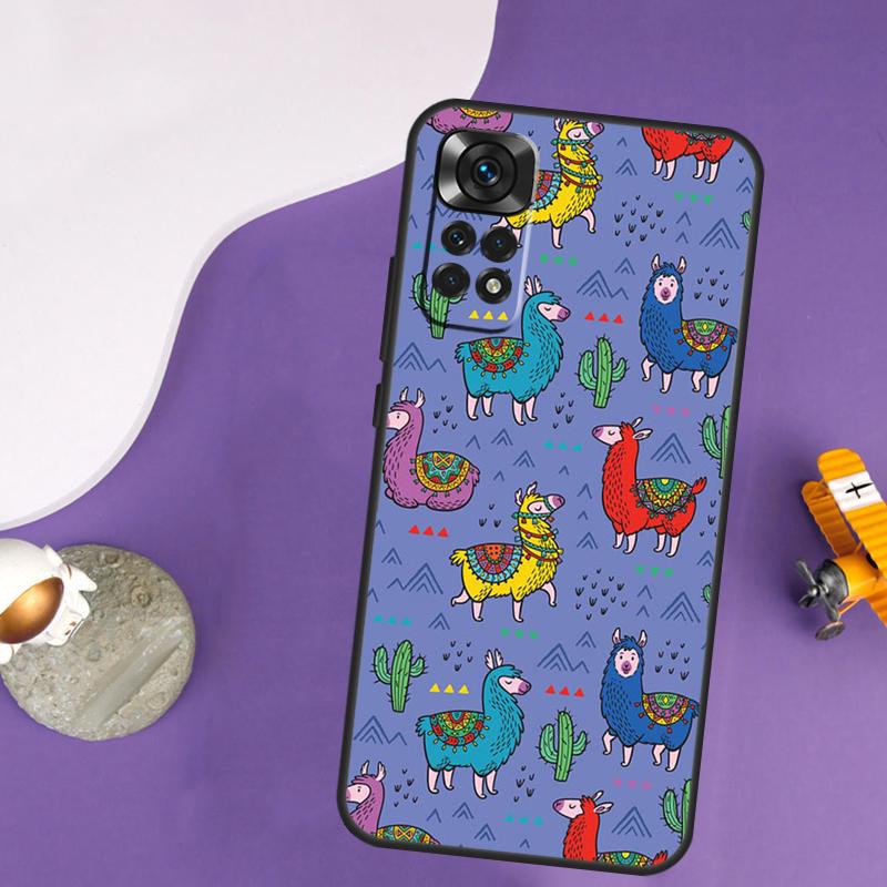 Alpaka Lama Hülle Für Xiaomi Redmi Note 13 14 Pro 12 9 10 11 Pro 10S 11S 12S Redmi 14C 13C 10C 12C Abdeckung