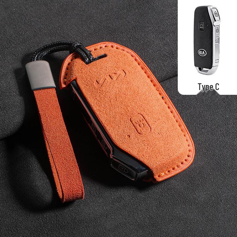 2024 KIA High-End Suede Car Key Case