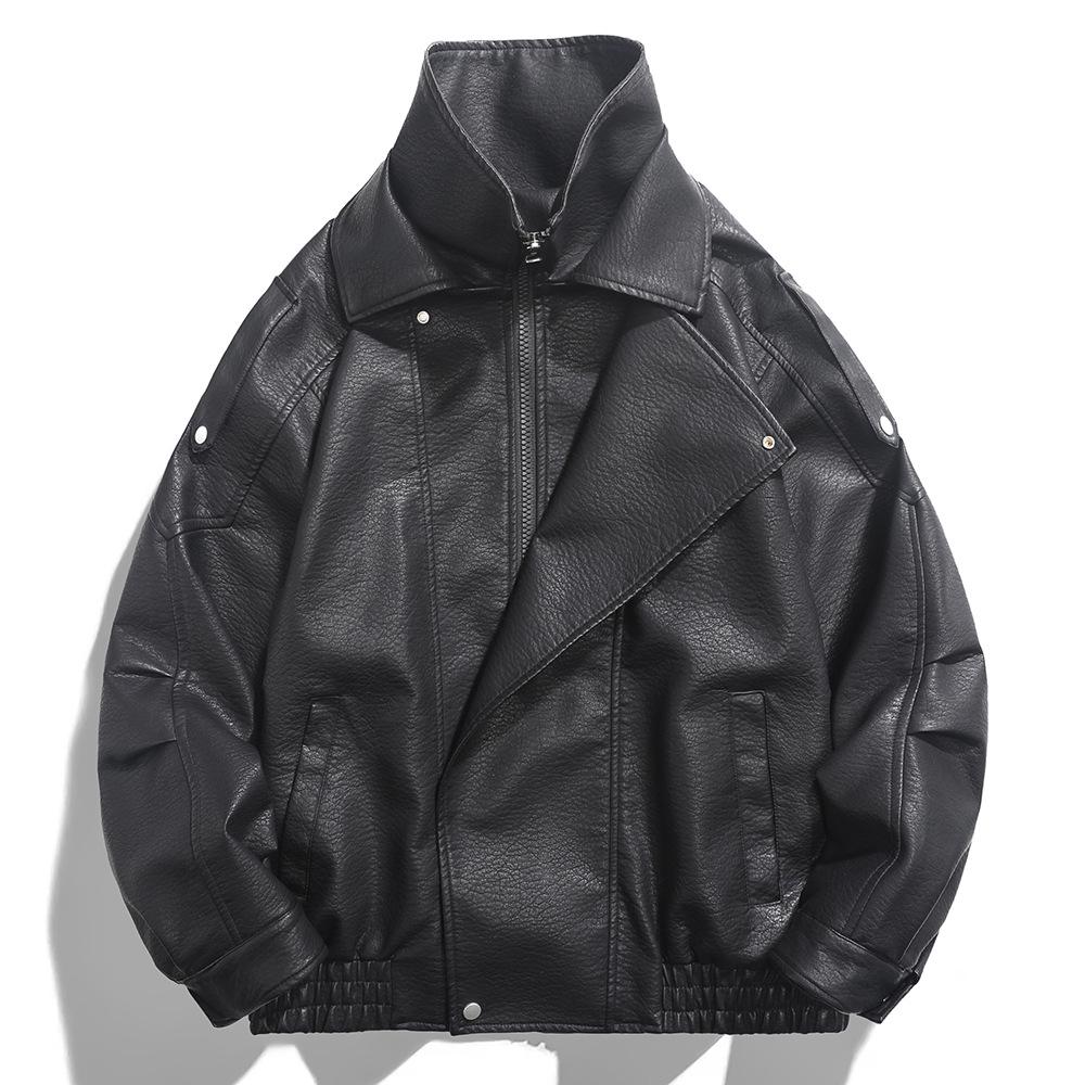 New Two-star Flight Jacket Men's Spring and Autumn Top Leather Jacket Workwear and Many Casual