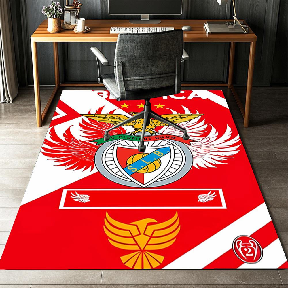S.L. Benfica Bedruckter Teppich, Teppich, für Bürostuhl Wohnzimmer Schlafzimmer Küchenraum Dekor Geschenke.