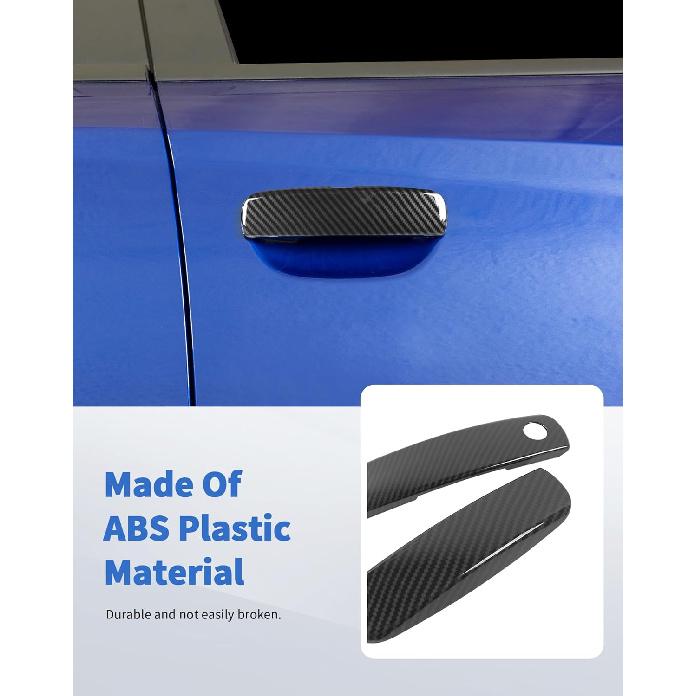4Pcs Exterior Door Handle Covers Trim Overlay Compatible with Dodge Charger 2010-2024, Outside Door Handle Protector Shell for Dodge Charger Exterior
