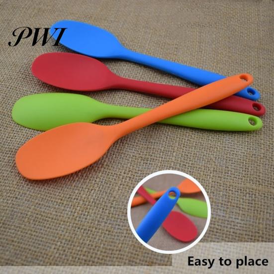 Utensile da cucina per cucina, cucchiaio, raschietto antiaderente, spatola in silicone con manico lungo