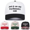 Unisex Freund Buchstabe Stickerei Baseballkappen Outdoor Verstellbar Frühling Und Herbst Lässig Sonnenschutzhut