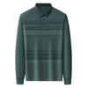 Middle-Aged Men'S Long-Sleeved T-Shirt Spring And Autumn Lapel Top Dad'S Bottoming Polo Shirt Real Pocket Autumn Clothes