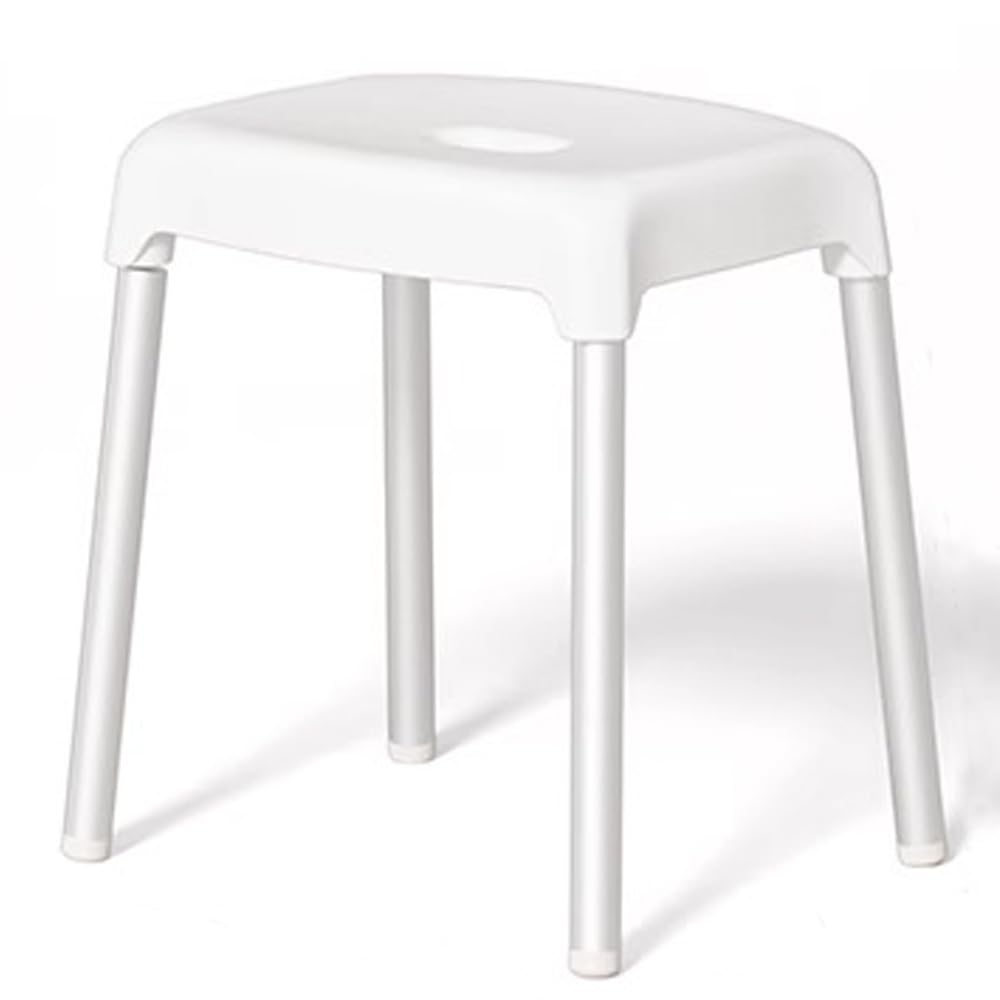 Jeavdarn Bath Chair (Seat Height: Approx. 30cm) High, Mold-Resistant, Antibacterial, Breathable, Quick-Drying, Hygienic, White