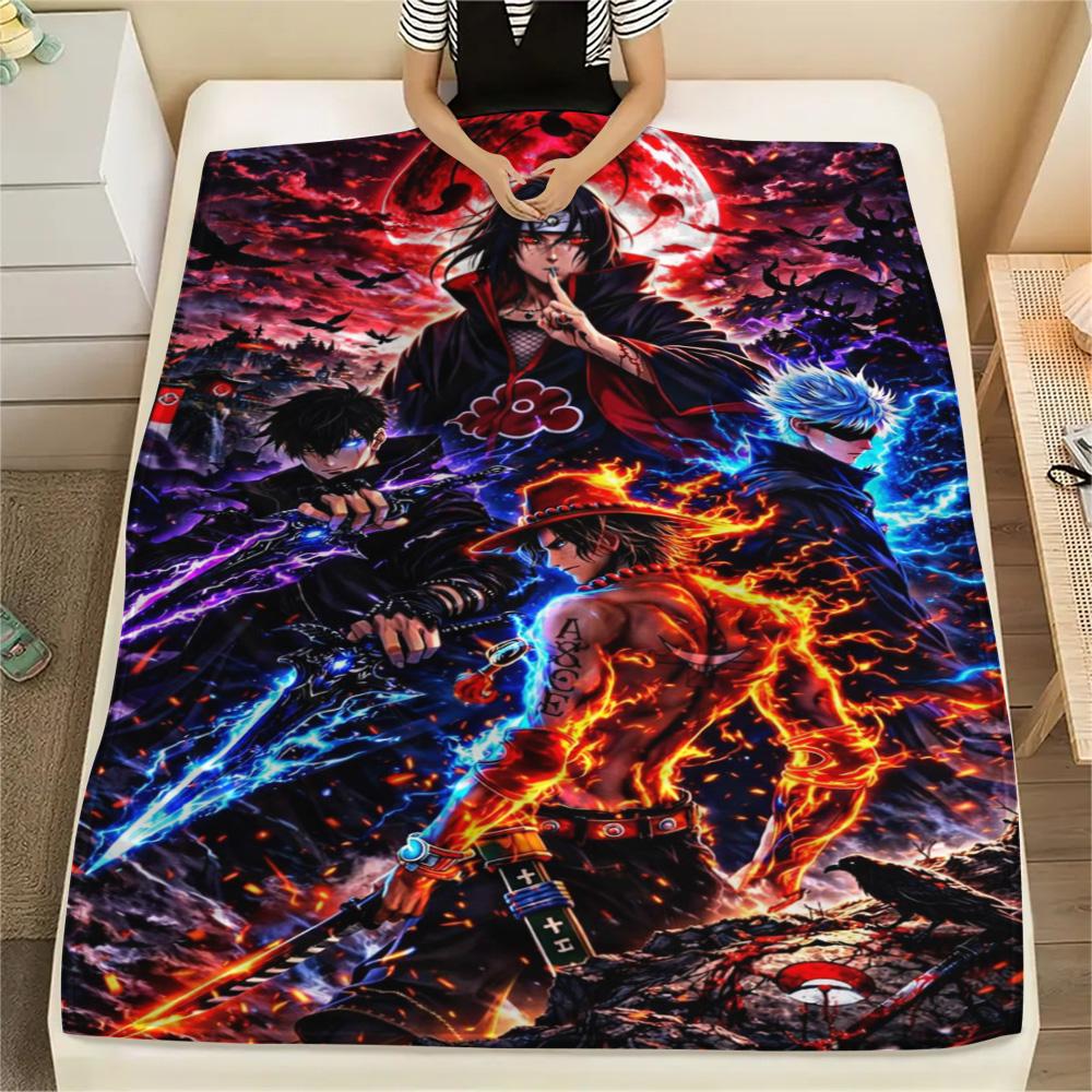 Itachi Uchiha All Match Print Flannel Blanket, Warm Comfort Item for Home Bedroom, Chair, Bed, Sofa and Travel.-TING
